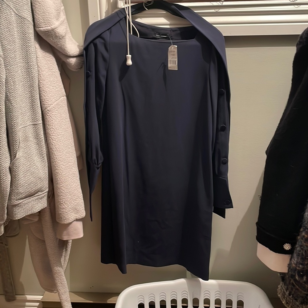 Club Monaco navy dress size four NWT